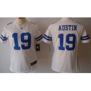 Nike Dallas Cowboys #19 Miles Austin White Limited Womens Jersey