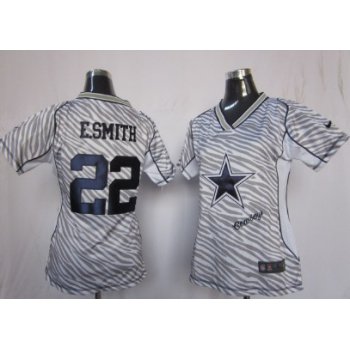 Nike Dallas Cowboys #22 Emmitt Smith 2012 Womens Zebra Fashion Jersey