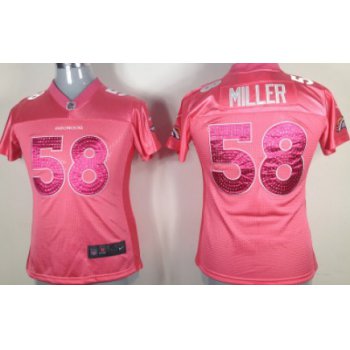 Nike Denver Broncos #58 Von Miller Pink Sweetheart Diamond Womens Jersey