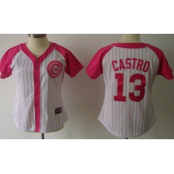 Chicago Cubs #13 Starlin Castro 2012 Fashion Womens by Majestic Athletic Jersey