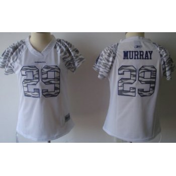 Dallas Cowboys #29 DeMarco Murray White Womens Zebra Field Flirt Fashion Jersey