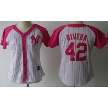 New York Yankees #42 Mariano Rivera 2012 Fashion Womens by Majestic Athletic Jersey