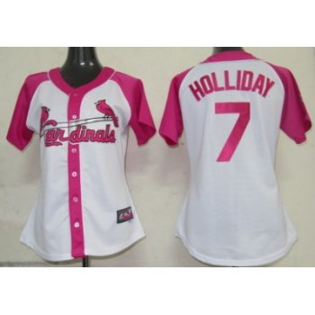 St. Louis Cardinals #7 Matt Holliday 2012 Fashion Womens by Majestic Athletic Jersey