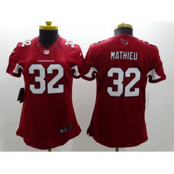 Nike Arizona Cardinals #32 Tyrann Mathieu Red Limited Womens Jersey