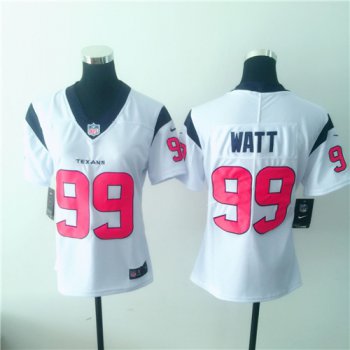 Women's Houston Texans #99 J.J. Watt White 2017 Vapor Untouchable Stitched NFL Nike Limited Jersey