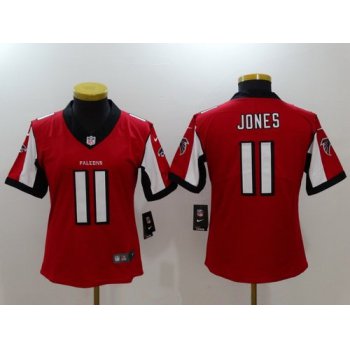 Women's Atlanta Falcons #11 Julio Jones Red 2017 Vapor Untouchable Stitched NFL Nike Limited Jersey