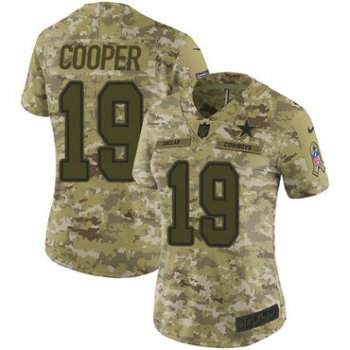 Dallas Cowboys #19 Limited Amari Cooper Camo Nike NFL Women's 2018 Salute to Service Jersey