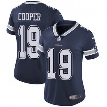 Dallas Cowboys #19 Limited Amari Cooper Navy Blue Nike NFL Home Vapor Untouchable Women's Jersey