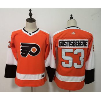 Flyers 53 Shayne Gostisbehere Orange Women Adidas Jersey