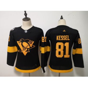 Penguins 81 Evgeni Kessel Black Women 2019 NHL Stadium Series Adidas Jersey