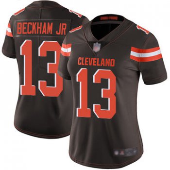 Women Nike Cleveland Browns #13 Odell Beckham Jr Brown Vapor Untouchable Limited Jersey