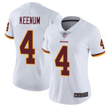 Women Nike Washington Redskins 4 Case Keenum White Vapor Untouchable Limited Jersey