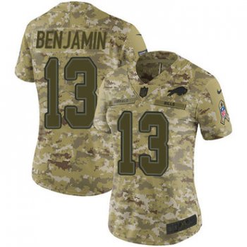 Nike Bills #13 Kelvin Benjamin Camo Women's Stitched NFL Limited 2018 Salute to Service Jersey