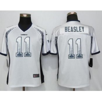 Women's Dallas Cowboys #11 Cole Beasley White Drift Fashion NFL Nike Jersey