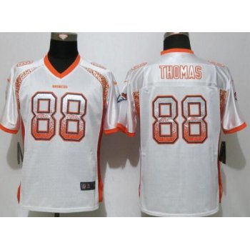 Women's Denver Broncos #88 Demaryius Thomas White Drift Fashion NFL Nike Jersey