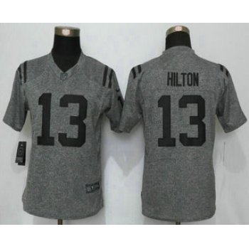 Women's Indianapolis Colts #13 T.Y. Hilton Nike Gray Gridiron NFL Gray Limited Jersey