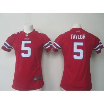 Women's Buffalo Bills #5 Tyrod Taylor Red 2015 NFL Nike Game Jersey