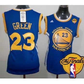 Women's Golden State Warriors #23 Draymond Green Blue 2016 The NBA Finals Patch Jersey