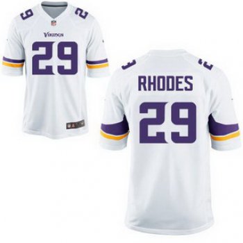 Women's Minnesota Vikings #29 Xavier Rhodes White Road Nike Game Jersey