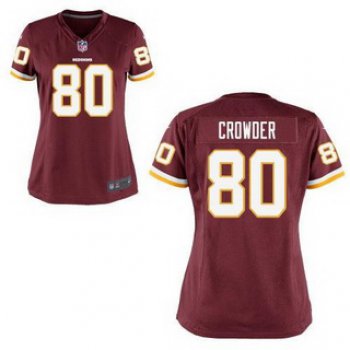 Women's Washington Redskins 80 Jamison Crowder Game NFL Women Nike Brown Jersey