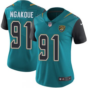 Nike Jaguars #91 Yannick Ngakoue Teal Green Team Color Women's Stitched NFL Vapor Untouchable Limited Jersey