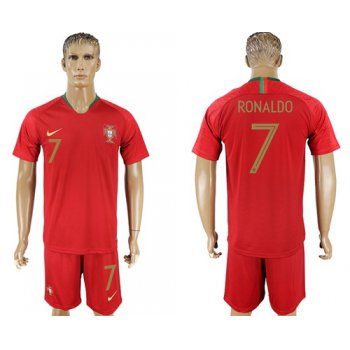 Portugal #7 Ronaldo Home Soccer Country Jersey