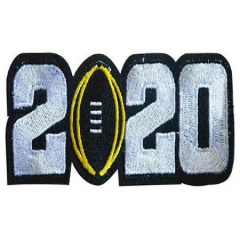 2020 College Football National Championship Game Jersey White Number Patch