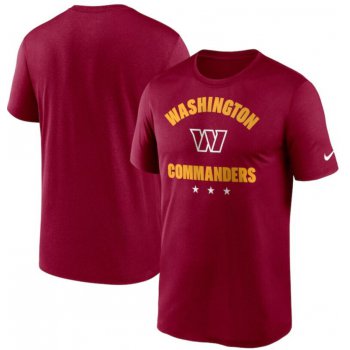 Men's Washington Commanders Nike Burgundy Arch Legend T Shirt