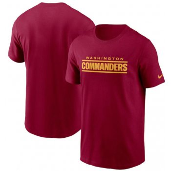 Men's Washington Commanders Nike Burgundy Wordmark T Shirt