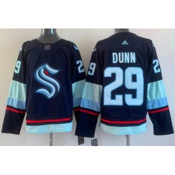 Men's Seattle Kraken #29 Vince Dunn Navy Authentic Jersey