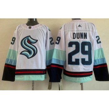 Men's Seattle Kraken #29 Vince Dunn White Authentic Jersey