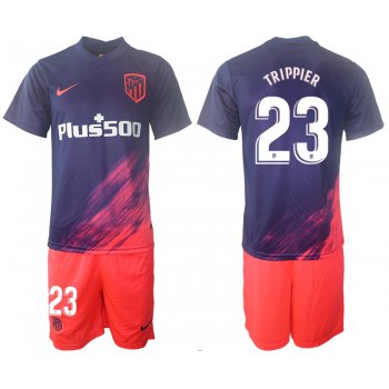 Men 2021-2022 Club Atletico Madrid away purple 23 Soccer Jersey