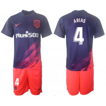 Men 2021-2022 Club Atletico Madrid away purple 4 Soccer Jersey