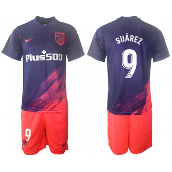 Men 2021-2022 Club Atletico Madrid away purple 9 Soccer Jerseys