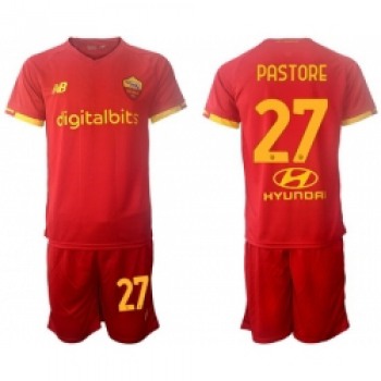 Men Roma Soccer #27 Jerseys