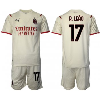 Men 2021-2022 Club AC Milan away cream 17 Soccer Jersey