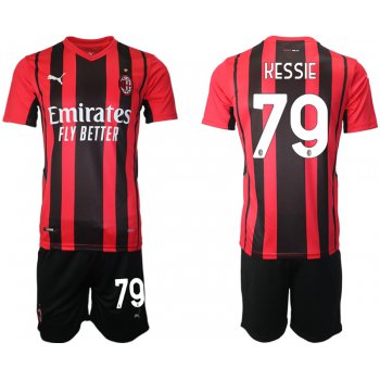 Men 2021-2022 Club AC Milan home red 79 Soccer Jersey