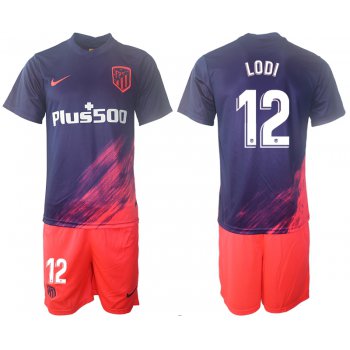 Men 2021-2022 Club Atletico Madrid away purple 12 Soccer Jersey