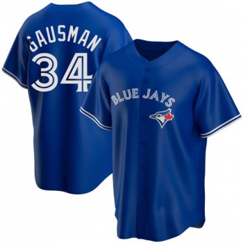 MEN'S TORONTO BLUE JAYS #34 KEVIN GAUSMAN ROYAL ALTERNATE JERSEY