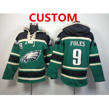 Men's Philadelphia Eagles Custom 2014 Dark Green Hoodie