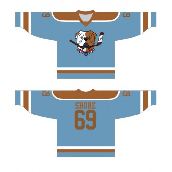 Sudbury Bulldogs #69 Shore Blue Hockey Jersey