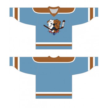 Custom Blueberry Sudbury Bulldogs Jersey